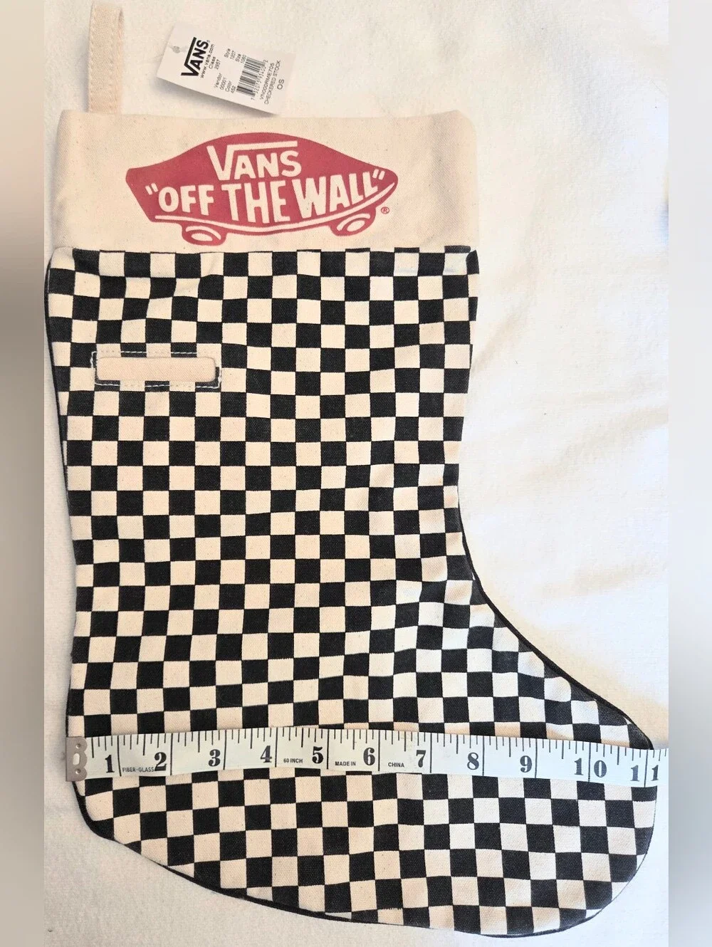 VANS Off The Wall Checkerboard Sneaker Canvas Skater Christmas Stocking